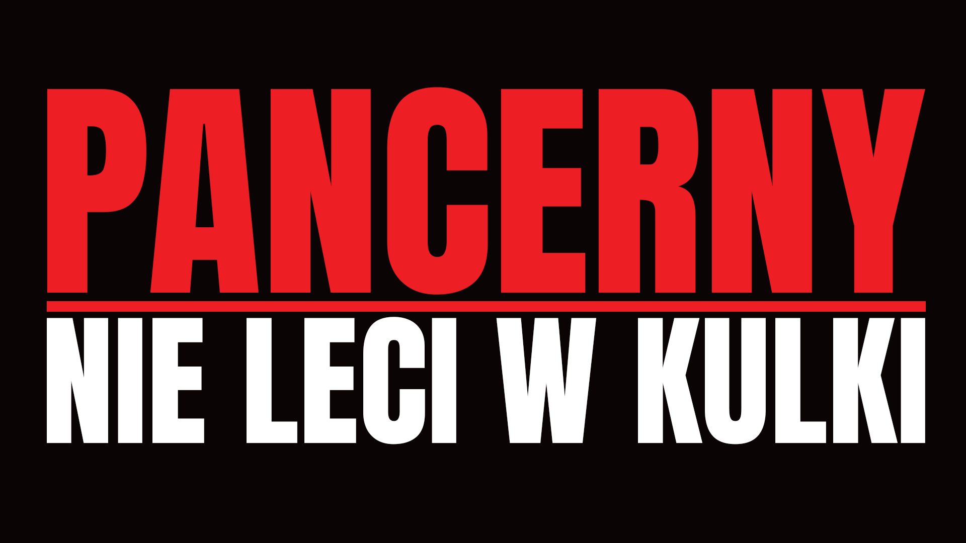 Pancerny — nie leci w kulki